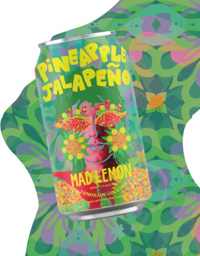 Mad Lemon Lemonade Cocktail Pineapple Jalapeno 4pc