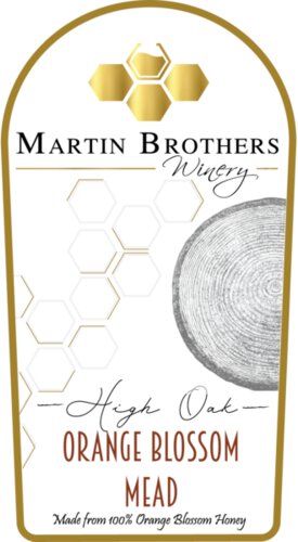 Martin Brothers High Oak Orange Blossom Mead