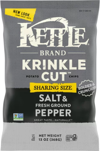 Kettle Brand Krinkle Cut Salt & Fresh Ground Pepper