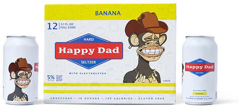 Happy Dad Hard Seltzer Banana Limited Edition