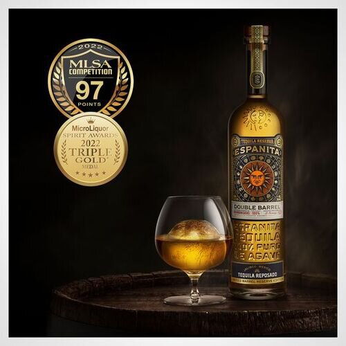 Espanita Mezcal Artesanal Double Barreled Anejo