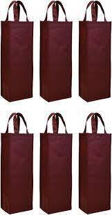 Sacco Vino Single Maroon Wine Bag