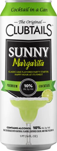 Clubtails Sunny Margarita Premium Cocktail Can