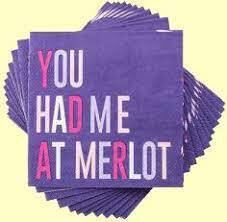 True Brands You Had Me At Merlot Wine Napkins