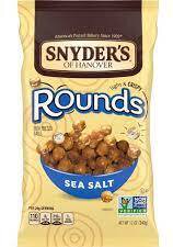 Snyders Sea Salt Round Pretzels