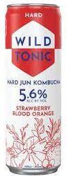 Wild Tonic Hard Jun Kombucha Strawberry Blood Orange No Sin