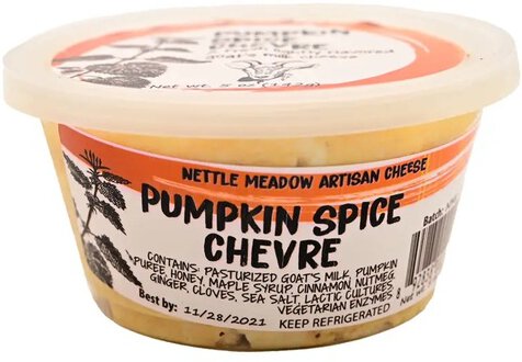 Nettle Meadow Artisan Cheese Pumpkin Spice Chevre