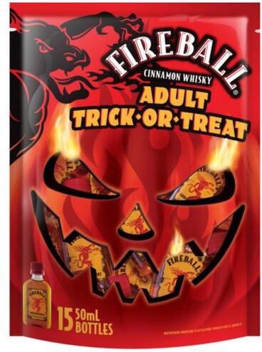 Fireball Adult Trick-or-Treat Bag