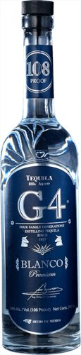 G4 Premium Tequila Blanco 108 Proof