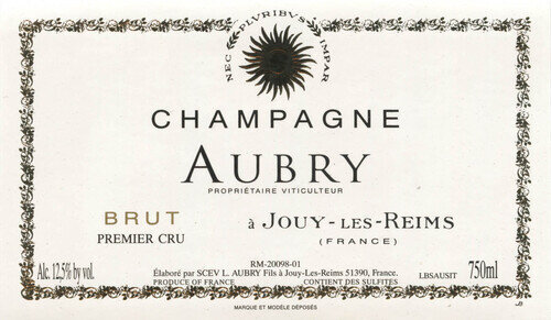 L. Aubry Fils Champagne 1er Cru Brut