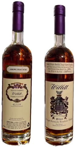 Willett Family Estate 9 Year  Bourbon #4252 Among Peacocks 134.8 Proof
