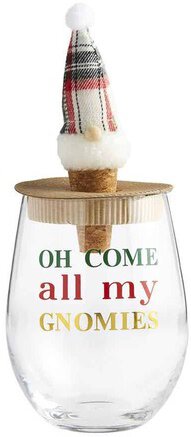 Mud Pie Oh Come Gnome Wine Glass Set - Gary's Wine & Marketplace