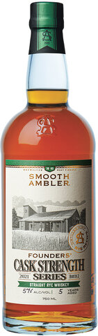 Smooth Ambler Founder Cask Strength Series Straight Rye Whiskey