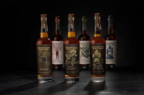 REDWOOD EMPIRE EMERALD GIANT CASK STRENGTH + REDWOOD EMPIRE EMERALD GIANT RYE WHISKEY