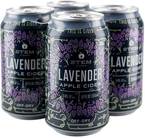 Stem Lavender Off Dry Apple Cider