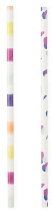 Polka Dot & Stripe Paper Straws