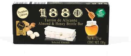 1880 Turrón De Alicante Almond & Honey Brittle Bar