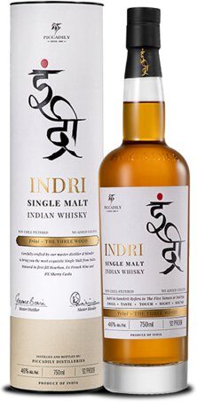 Indri The Three Wood Single Malt Indian Whisky