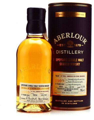 Aberlour SIngle Cask 21yr 1st Fill American Oak