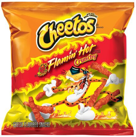 Cheetos Flamin Hot Crunchy Cheese Flavored Snacks