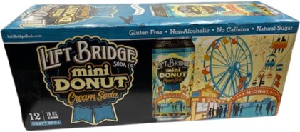 LIFT BRIDGE DONUT CREAM SODA 12PK 16OZ