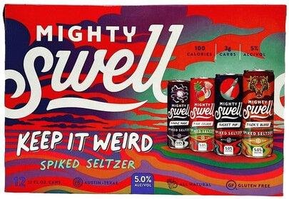 Mighty Swell Keep It Weird Seltzer Variety 12oz Cans