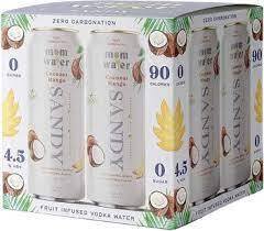 Mom Water Sandy Coconut Mango 4pk Can