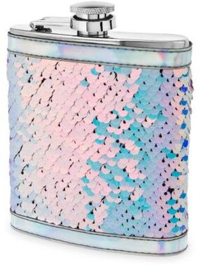 Splash Mermaid Change Sequin Captive Flask by Blush