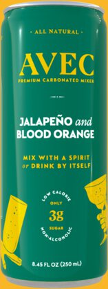 AVEC Drinks Jalapeño & Blood Orange Cans