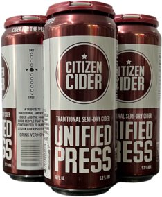 Citizen Cider Unified Press Hard Cider 16oz Cans