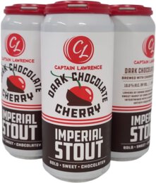 Captain Lawrence Dark Chocolate Cherry Stout 16oz Cans
