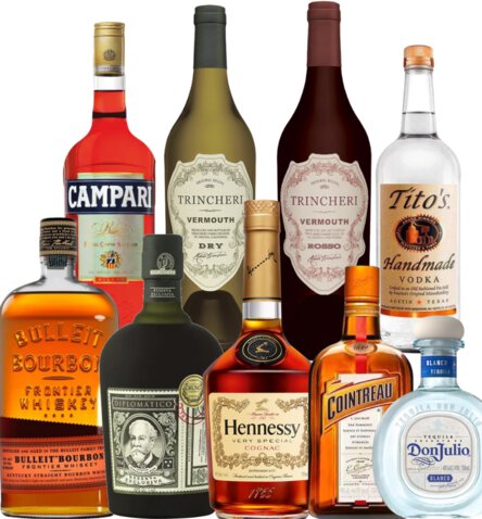 Bar Starter Set Wine, Beer Liquor Store Coasters Liquors