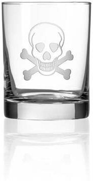 ROLF SKULL&BONES ROCK 13OZ GLASS