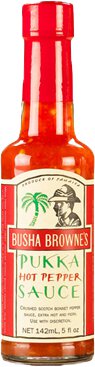 BUSHA BROWNS PUKKA HOT PEPPER SAUCE