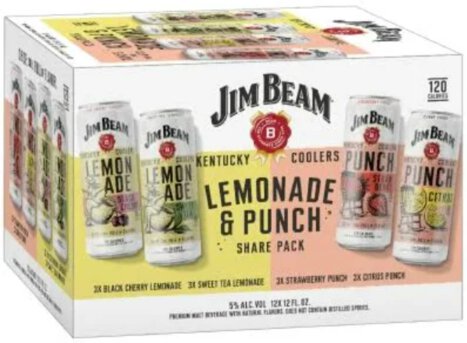 Jim Beam Kentucky Coolers Lemonade & Punch Variety