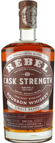 REBEL 5 YEAR BOURBON SINGLE BARREL FULL PROOF