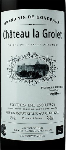 CHATEAU LA GROLET COTES DE BOURG BOURDEAUX - UG