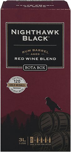 Bota Vineyards Nighthawk Black Rum Barrel Aged Red Blend Box