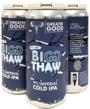 Greater Good Bigg Thaw Cold IPA 16oz Cans