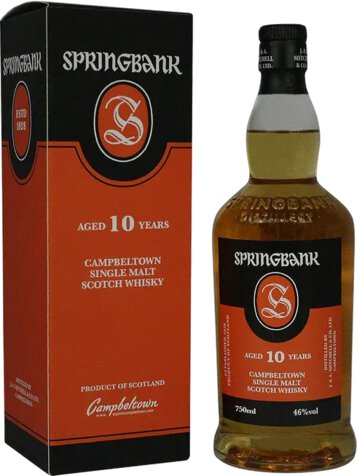 Springbank 10 Year Old Scotch Whiskey