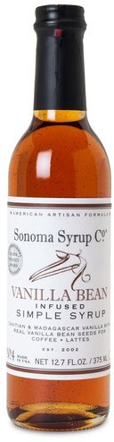 Sonoma County Syrup Co Vanilla Bean Infused Simple Syrup