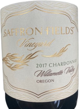 SAFFRON FIELDS CHARD WILLAMETTE VAL