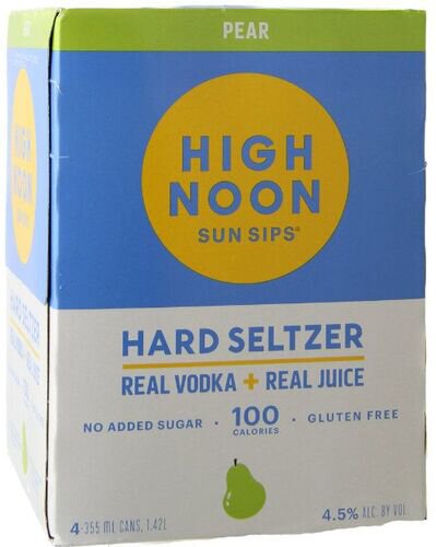 High Noon Pear Vodka & Soda 4pk