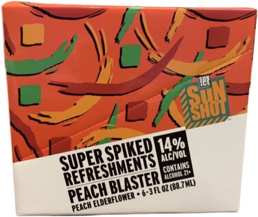 Sun Ice Sun Shot Peach Blaster 3oz 6PK