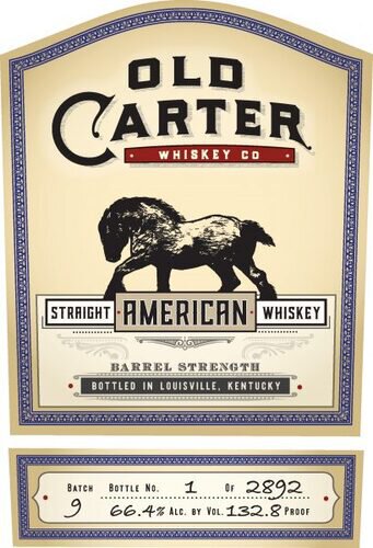 Old Carter Straight American Whiskey Batch 9