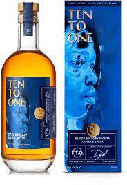 Ten To One Caribbean Dark Rum Black History Month Limited Artist Edition