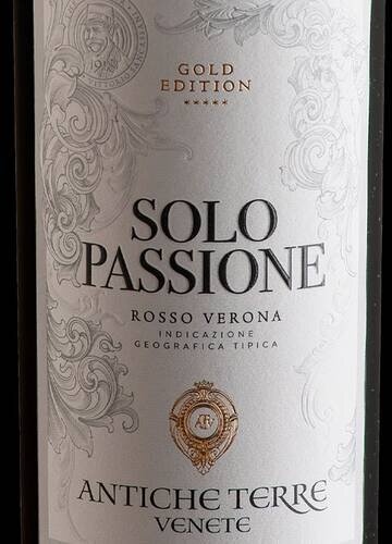 Antiche Terre Venete Rosso Solo Passione Gold Edition