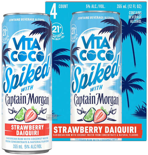 Captain Morgan Vita Coco Strawberry Daiquiri