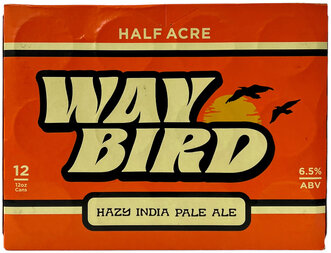 Half Acre Waybird Hazy IPA  12oz Cans