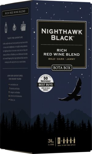 Bota Box Nighthawk Black Wine Red Blend Rich